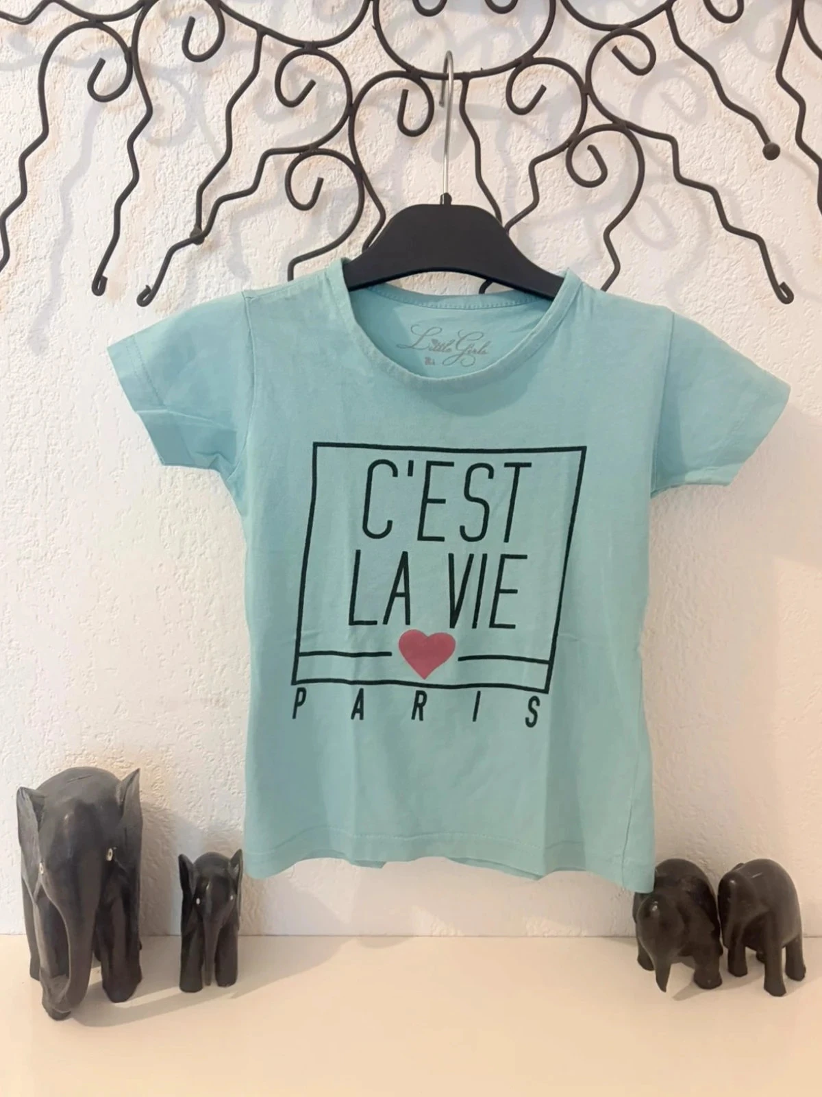 Camiseta "C'est la vie Paris" - Little Girls - Azul Pastel - 2 años – photo 2